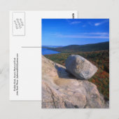 Acadia Bubble Rock Briefkaart (Voorkant / Achterkant)