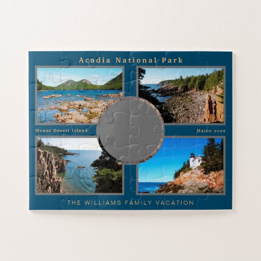 Acadia Cadillac Mountain Marker - Aangepaste foto Legpuzzel (Horizontaal)