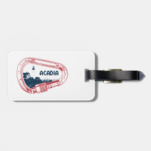 Acadia Climing Carabiner Bagagelabel (Achterkant horizontaal)