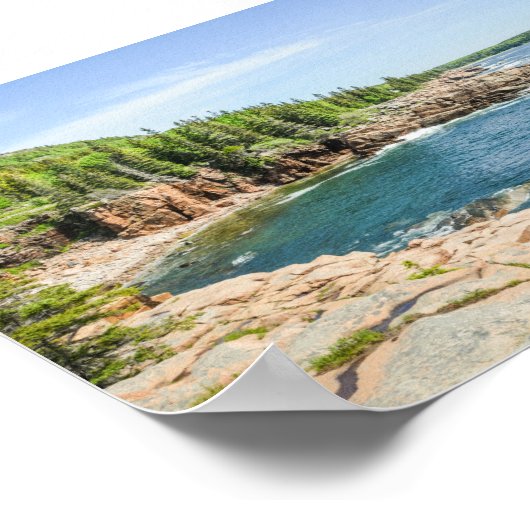 Acadia Gorprachtige Rocky Coastline in Maine Poster (Hoek)
