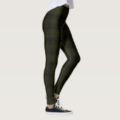 Acadia, Green, Bronze Olive, Black Twill Tartan Leggings (Rechts)