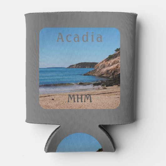 Acadia Greyt Sand Beach Nationaal Park Maine Blikjeskoeler (Voorkant)