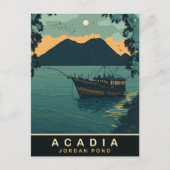 Acadia, Jordan Pond, Reizen Briefkaart (Voorkant)