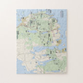 Acadia-kaartpuzzel Legpuzzel (Verticaal)