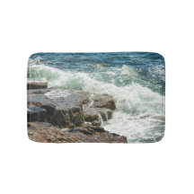 Acadia Maine Coastline Ocean Waves Blue
