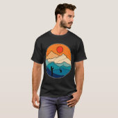 Acadia Maine kreeftenboot haven T-shirt (Voorkant volledig)