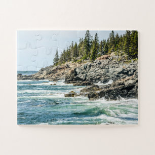 Acadia Maine Ocean Waves Oversize Legpuzzel