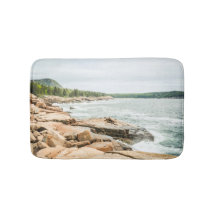 Acadia Maine Rocky Coastline Ocean Waves