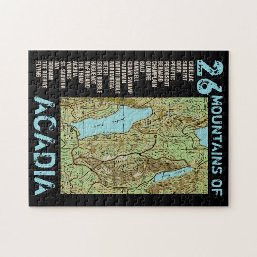 ACADIA MAP LEGPUZZEL (Horizontaal)