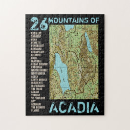 ACADIA MAP LEGPUZZEL