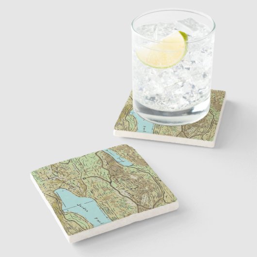 ACADIA MAP STENEN ONDERZETTER (Zijkant)