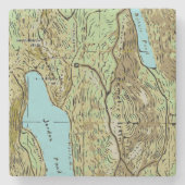 ACADIA MAP STENEN ONDERZETTER (Voorkant)