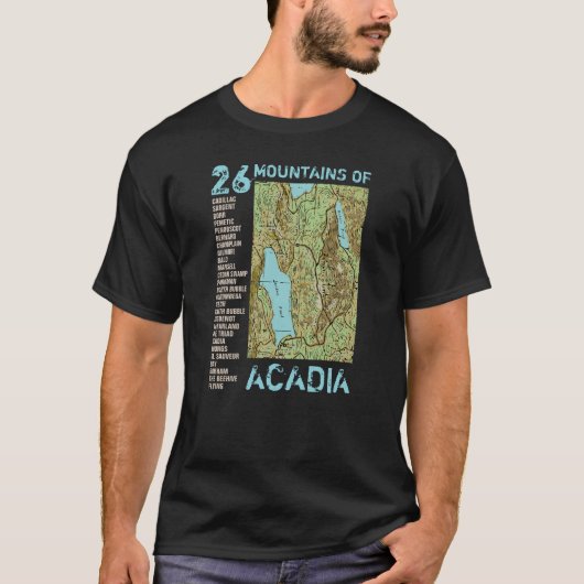 ACADIA MAP T-SHIRT (Voorkant)