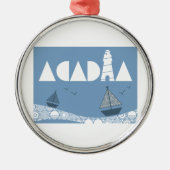 Acadia Metalen Ornament (Voorkant)