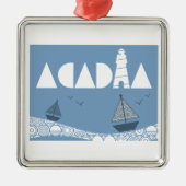 Acadia Metalen Ornament (Voorkant)