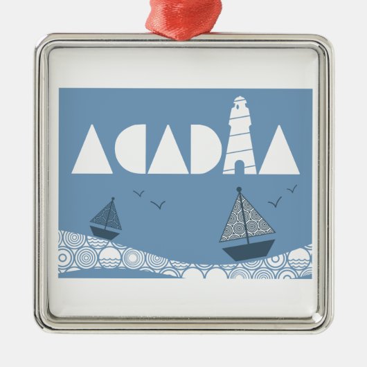 Acadia Metalen Ornament (Voorkant)