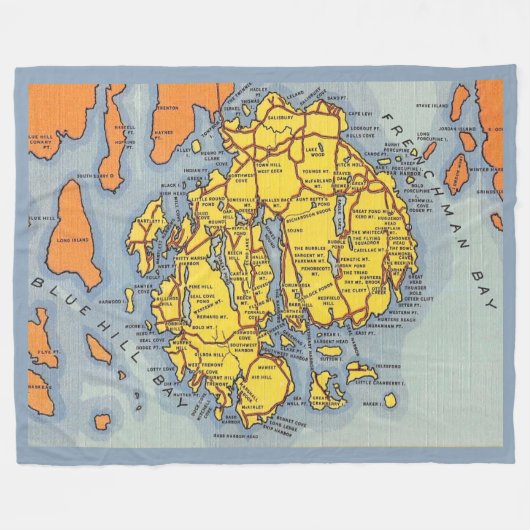 Acadia - Mt Desert Island  Fleece Deken (Voorkant (Horizontaal))