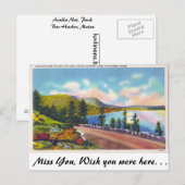 Acadia Nat. Park, Bar Harbour, Maine Briefkaart (Voorkant / Achterkant)