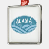 Acadia Nationaal Park Buiten Metalen Ornament (Links)