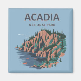 Acadia Nationaal Park Cadillac Mountain Magneet