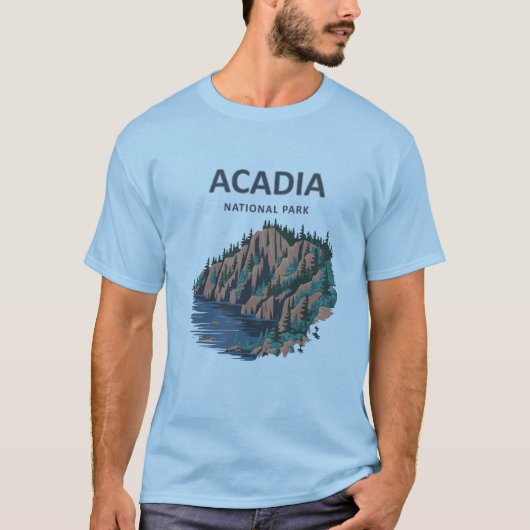 Acadia Nationaal Park Cadillac Mountain T-shirt (Voorkant)