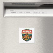 Acadia Nationaal Park Camping Embleem Magneet (Insitu (Vaatwasser))