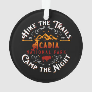ACADIA NATIONAAL PARK HEEFT DE AANHANGWAGENS GEDUR ORNAMENT