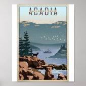 Acadia Nationaal Park Litho Kunstwerk Poster (Voorkant)
