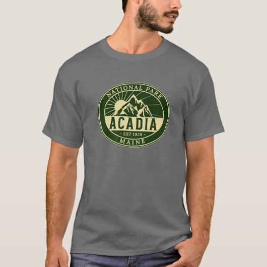 Acadia Nationaal Park Maine Hike T-shirt (Voorkant)