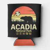 Acadia Nationaal Park Maine  Retro Souvenirs Blikjeskoeler (Voorkant)