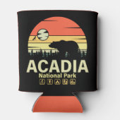 Acadia Nationaal Park Maine  Retro Souvenirs Blikjeskoeler (Achterkant)