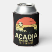 Acadia Nationaal Park Maine  Retro Souvenirs Blikjeskoeler (Blikje Achterkant)