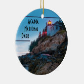 Acadia Nationaal Park Souvenir Kerstmis Keramisch Ornament (Rechts)
