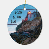Acadia Nationaal Park Souvenir Kerstmis Keramisch Ornament (Links)
