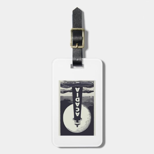 Acadia National Park Bagagelabel (Voorkant verticaal)