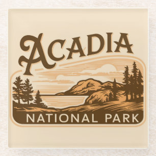 Acadia National Park Bar Harbor Glazen Onderzetter