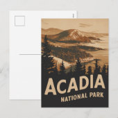 Acadia National Park Bar Harbor  kunst Feestdagenkaart (Voorkant / Achterkant)