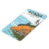 Acadia National Park Bar Harbor Lighthouse Magneet (Linkerzijde)