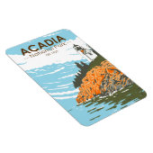 Acadia National Park Bar Harbor Lighthouse Magneet (Rechterzijde)