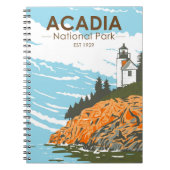 Acadia National Park Bar Harbor Lighthouse Notitieboek (Voorkant)
