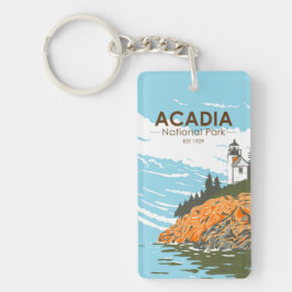 Acadia National Park Bar Harbor Lighthouse Sleutelhanger