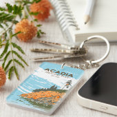 Acadia National Park Bar Harbor Lighthouse Sleutelhanger (Voorkant Rechts)