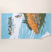 Acadia National Park Bar Harbor Lighthouse Strandlaken (Voorkant)