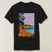 Acadia National Park Bar Harbor Maine  T-shirt (Design voorkant)