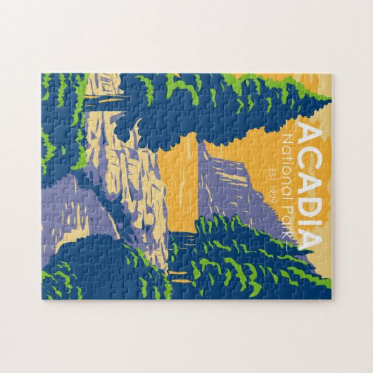 Acadia National Park Bar Harbor Ocean Path Legpuzzel (Horizontaal)