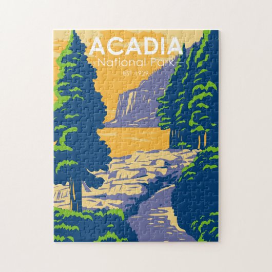 Acadia National Park Bar Harbor Ocean Path Legpuzzel (Verticaal)