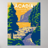 Acadia National Park Bar Harbor Ocean Path Poster (Voorkant)