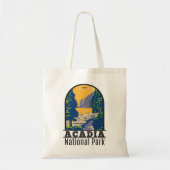 Acadia National Park Bar Harbor Ocean Path Tote Bag (Voorkant)