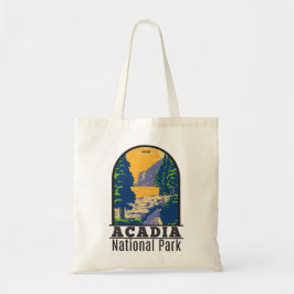 Acadia National Park Bar Harbor Ocean Path Tote Bag