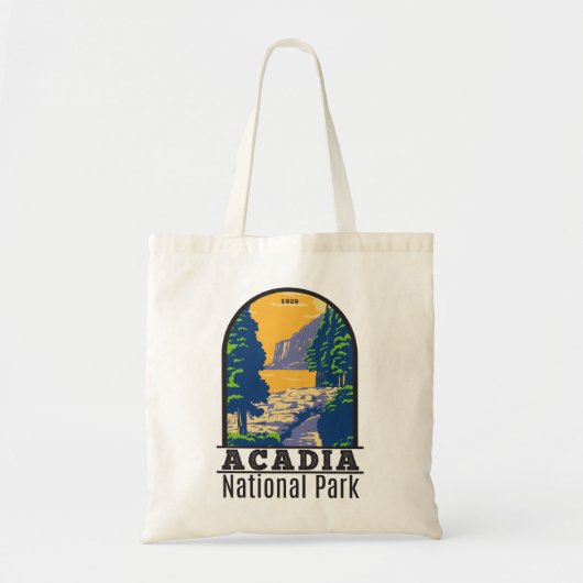 Acadia National Park Bar Harbor Ocean Path Tote Bag (Voorkant)